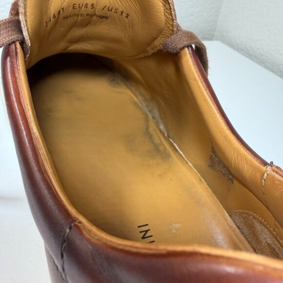 Magnanni Costa Lo Sneaker Cognac Calfskin Leather Size 12 Retails $450 - EUC! - Picture 14 of 16